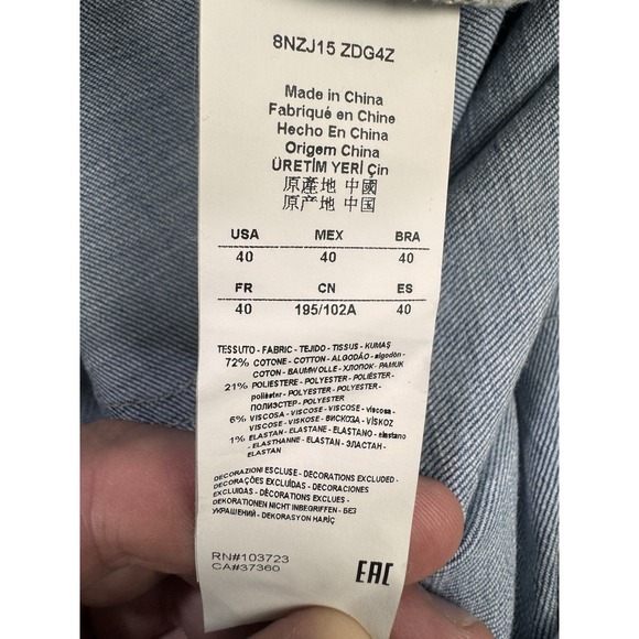 Armani Exchange Jeans Men 40x32‎ Blue Regular Light Relaxed Straight Denim - Picture 3 of 10